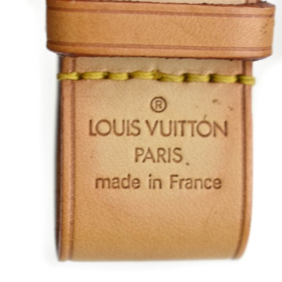 LOUIS VUITTON: Tan, Vachetta Leather & Logo, Luggage Tag & Keepall Set (sf) - Picture 5 of 6